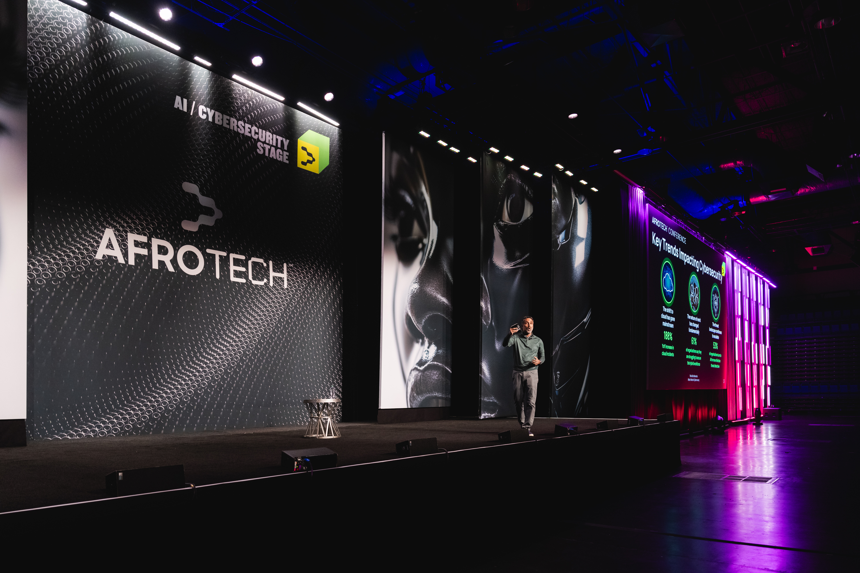 AfroTech speaker on stage